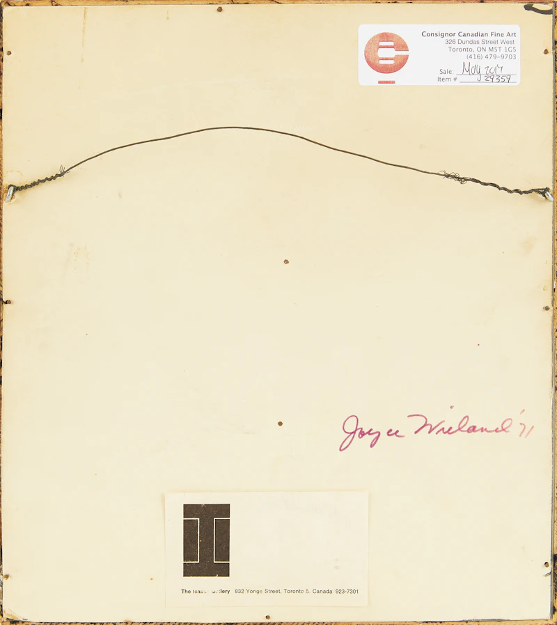 Joyce Wieland, White Snow Goose of Canada Crest, embroidery floss crest, 1971 - view 3