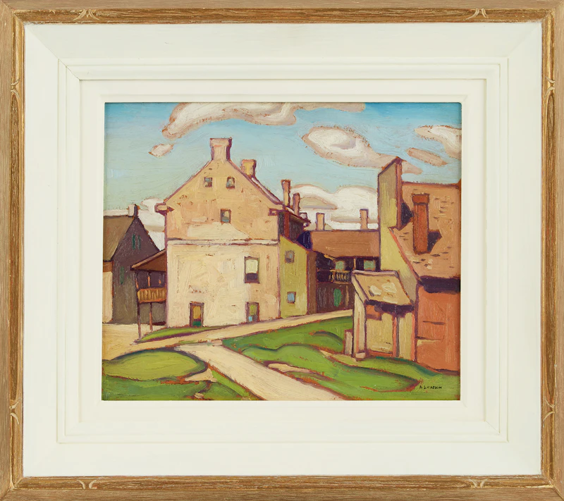 Alfred Joseph Casson, Old Hotel, Elora, oil on board, 1929 - view 2