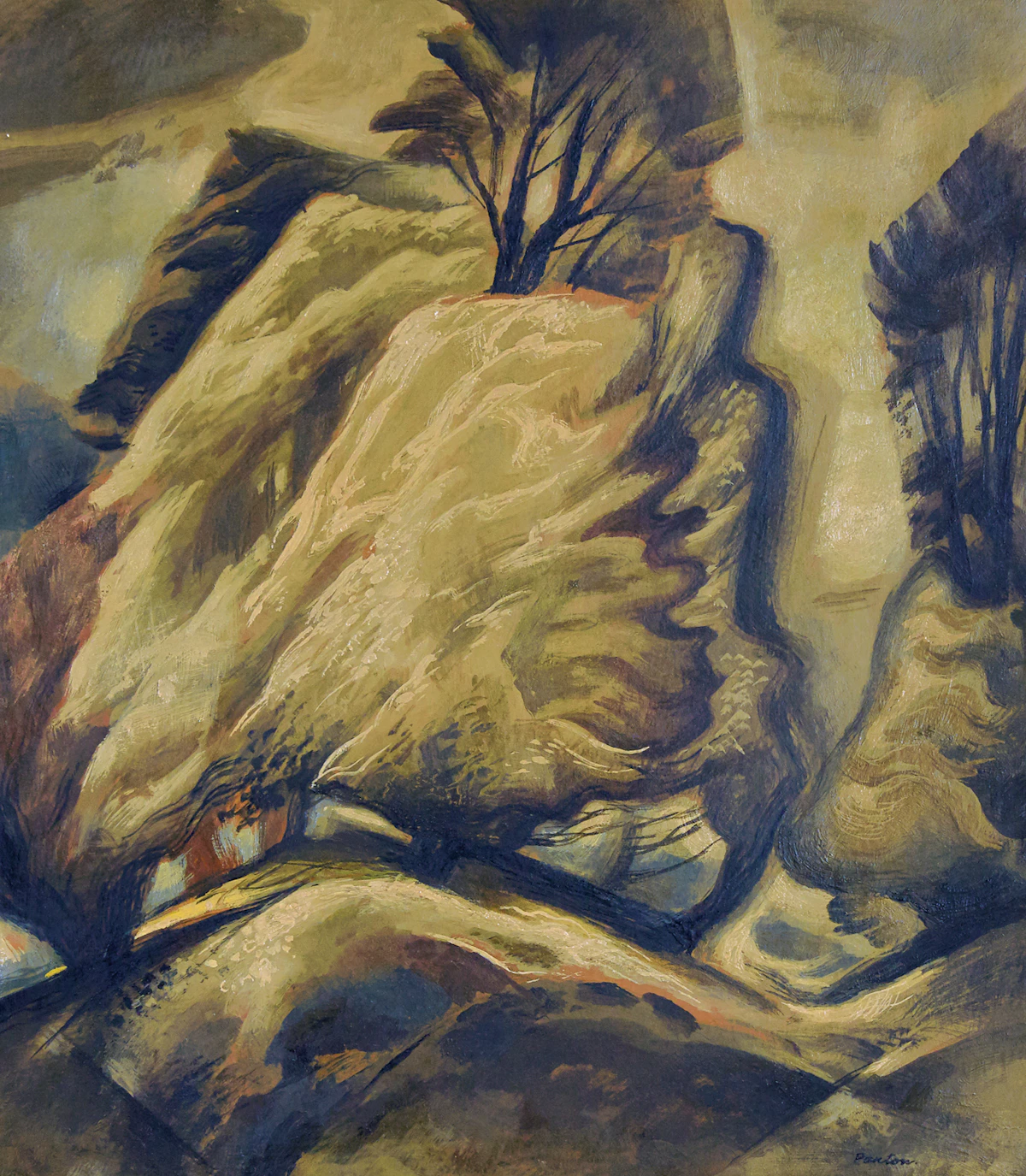 Lawrence Arthur Colley Panton, Study for the White Tree, oil on board