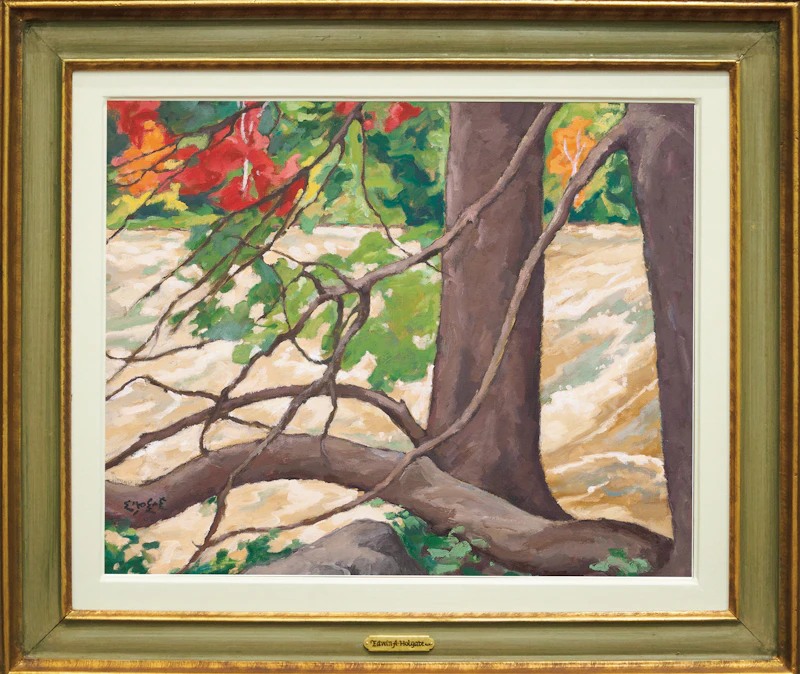 Edwin Headley Holgate, Autumn Leaves, oil on canvas, 1955 - view 2