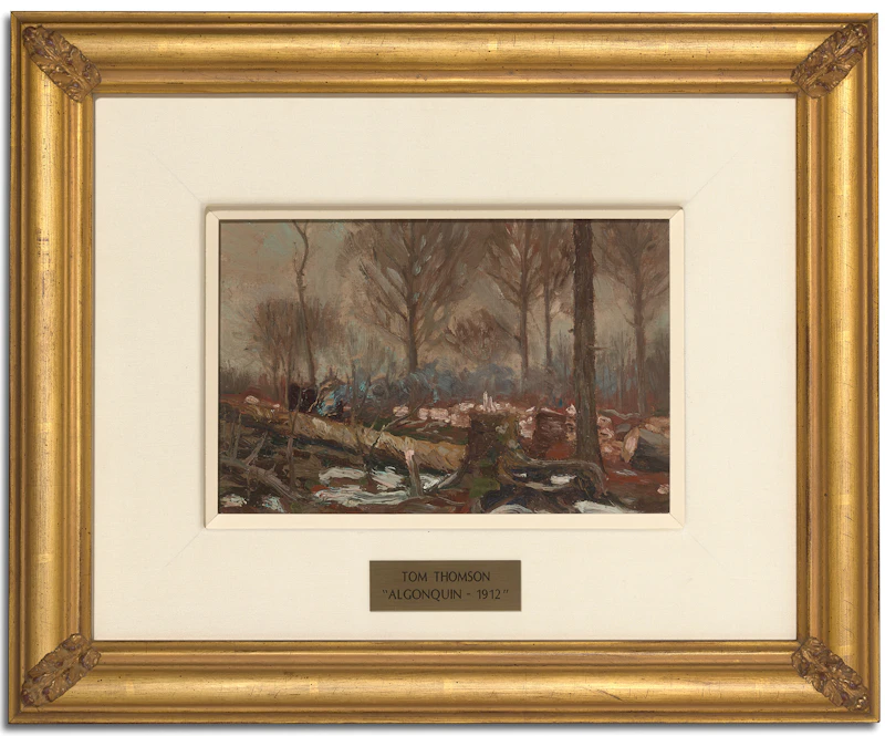 Tom Thomson, Fallen Timber (Algonquin), oil on canvas, 1912 - view 2