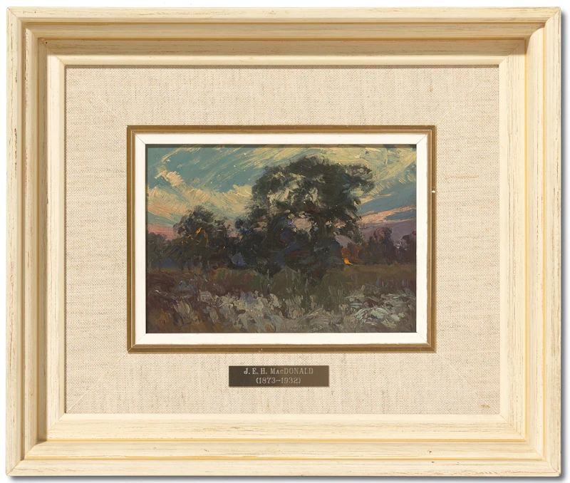 James Edward Hervey MacDonald, Sunset, oil on board, 1910 - view 2