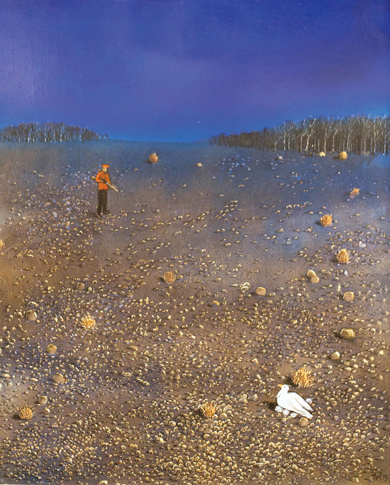 William Kurelek, The Killing Instinct (Temptations in the Desert Series)
