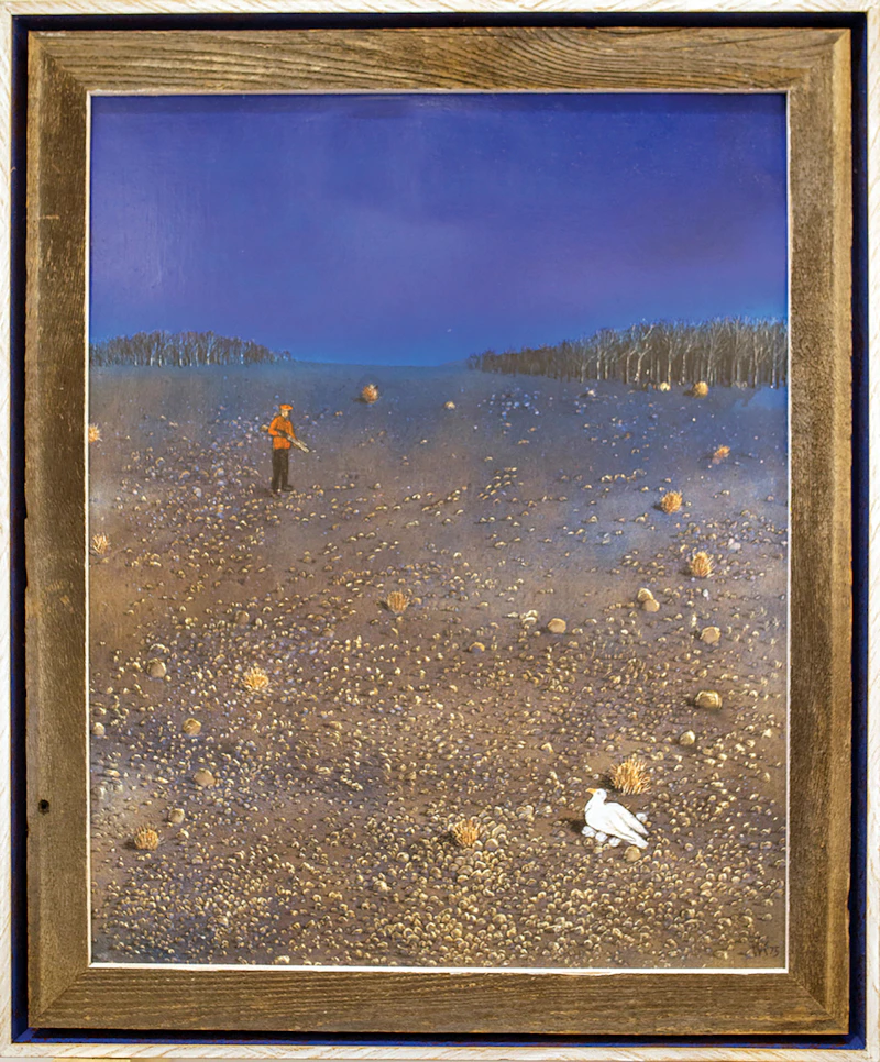 William Kurelek, The Killing Instinct (Temptations in the Desert Series), mixed media on board - view 2