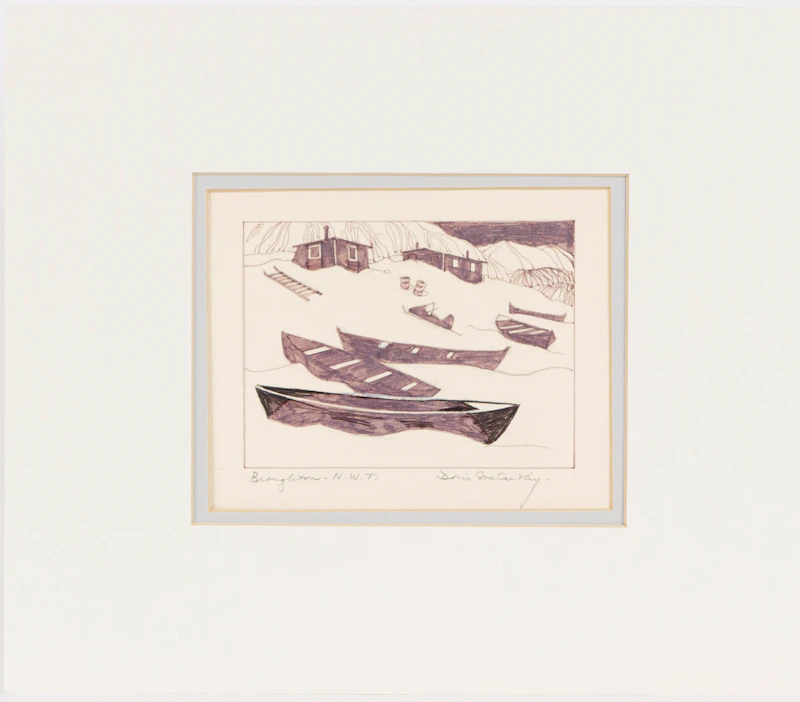 Doris Jean McCarthy, Broughton - N.W.T., ink and graphite - view 2