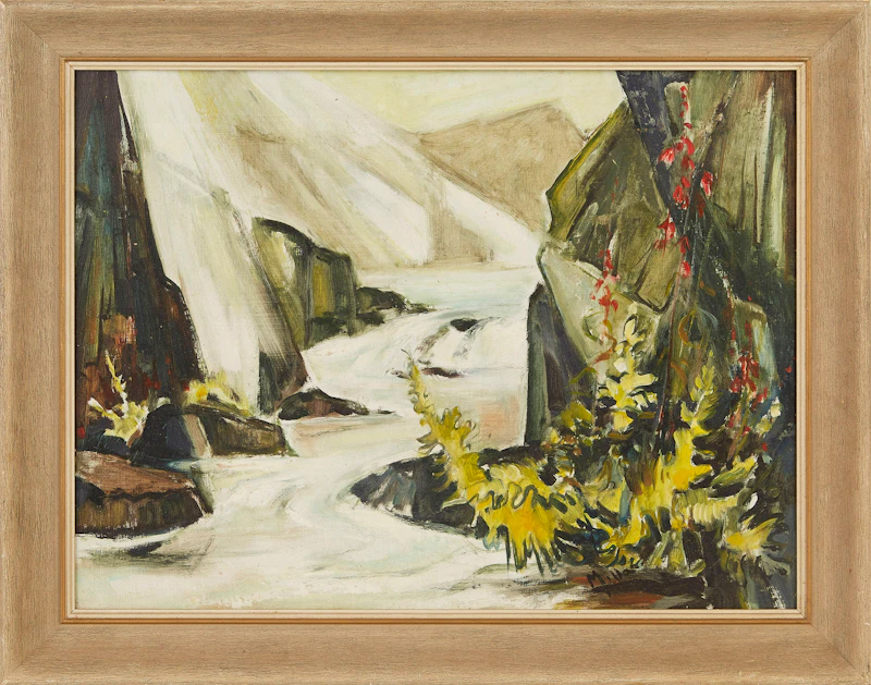 Alexander Samuel Millar, River in the Valley, oil on board - view 2