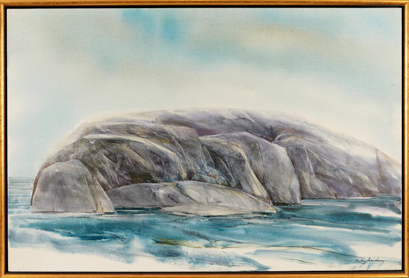 Geoffrey David Armstrong, The Rocks Talk of a Beginning, 1995, acrylic on canvas - view 2