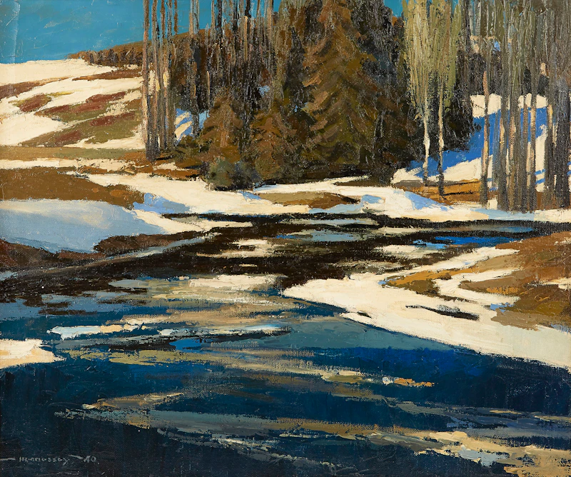 Frank Charles Hennessey, March Day in Gatineau, oil on canvas, 1940 - view 1