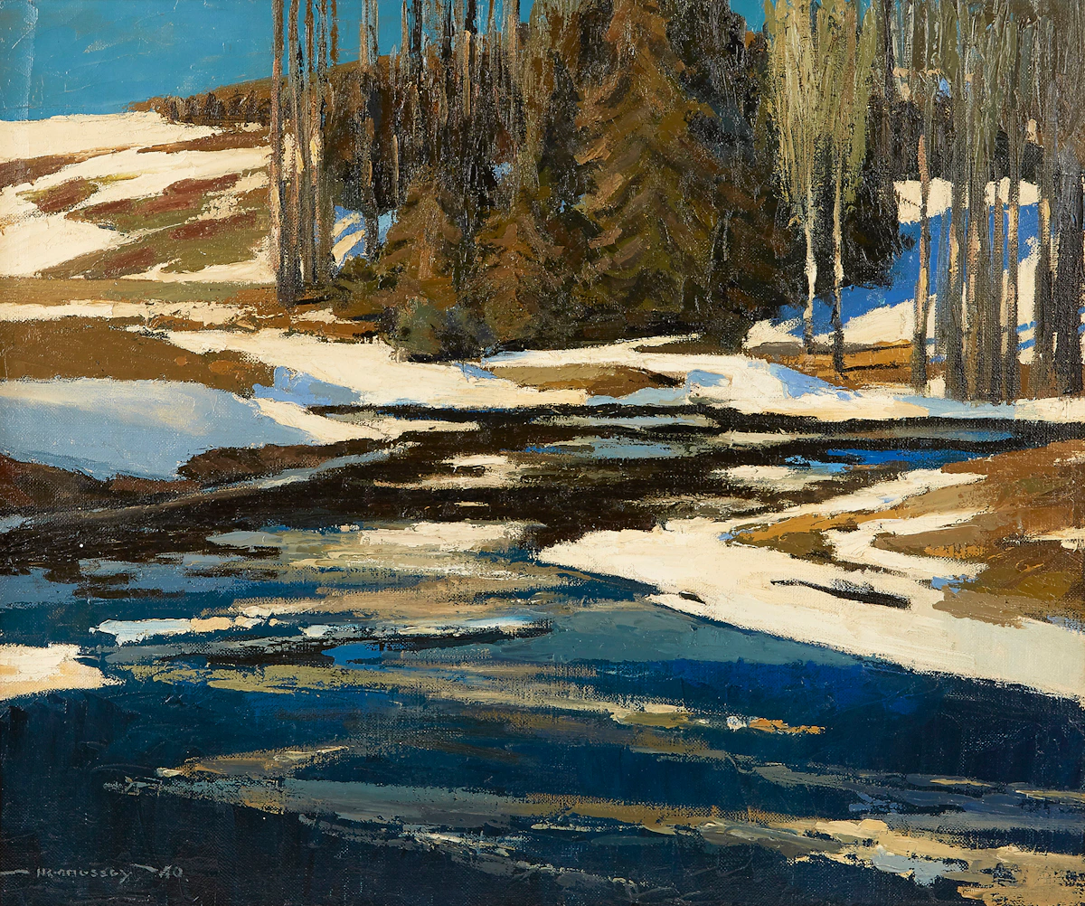 Frank Charles Hennessey, March Day in Gatineau, oil on canvas, 1940