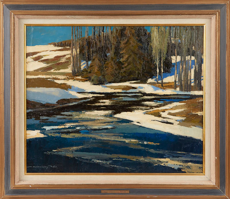 Frank Charles Hennessey, March Day in Gatineau, oil on canvas, 1940 - view 2