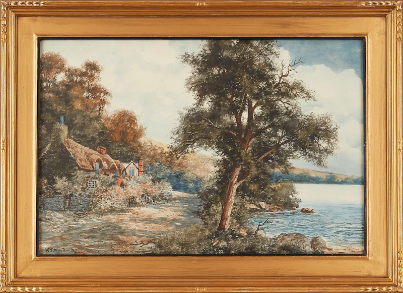 W.T. Wood, Cottage Landscape, watercolour - view 2