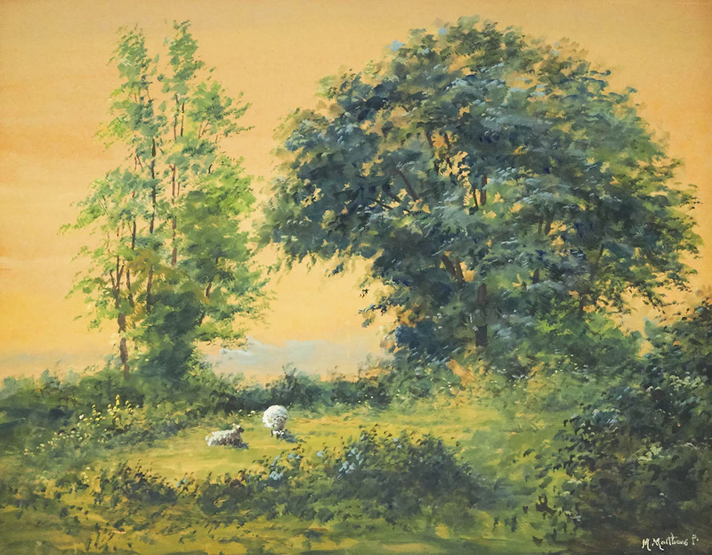 Sheep at Pasture by Marmaduke Matthews