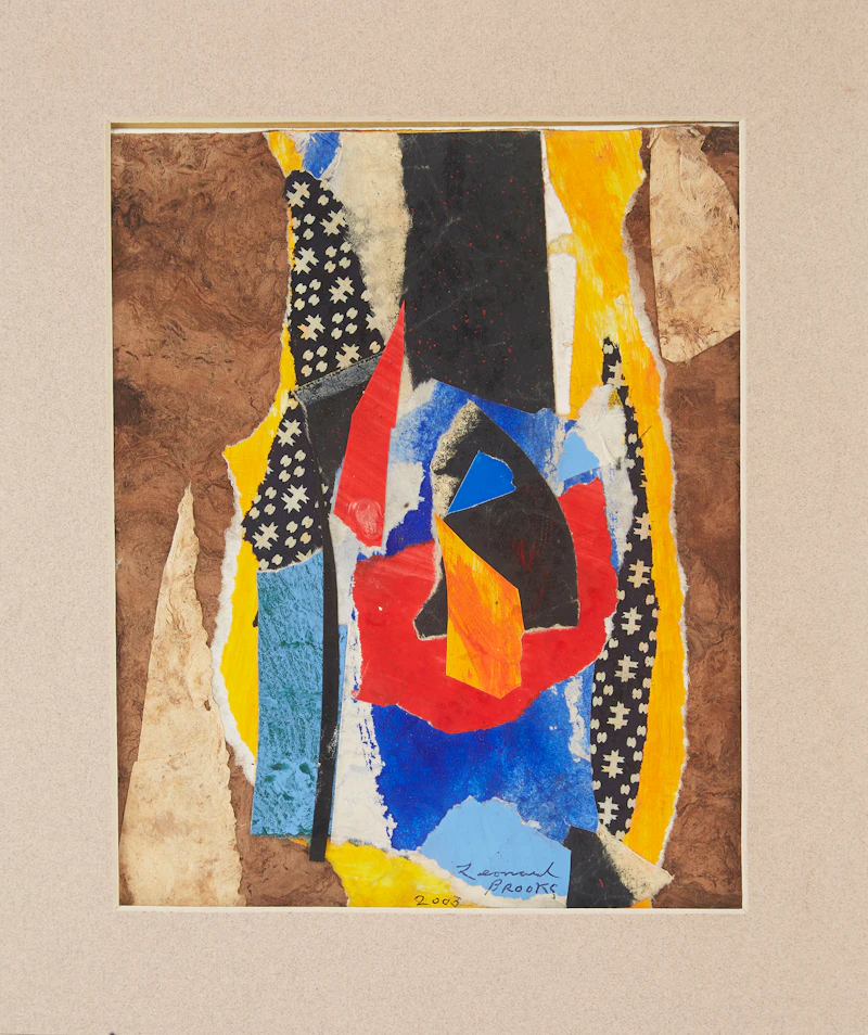 Frank Leonard Brooks, Untitled Abstracts (2), mixed media collages on artist board, 2003 - view 4