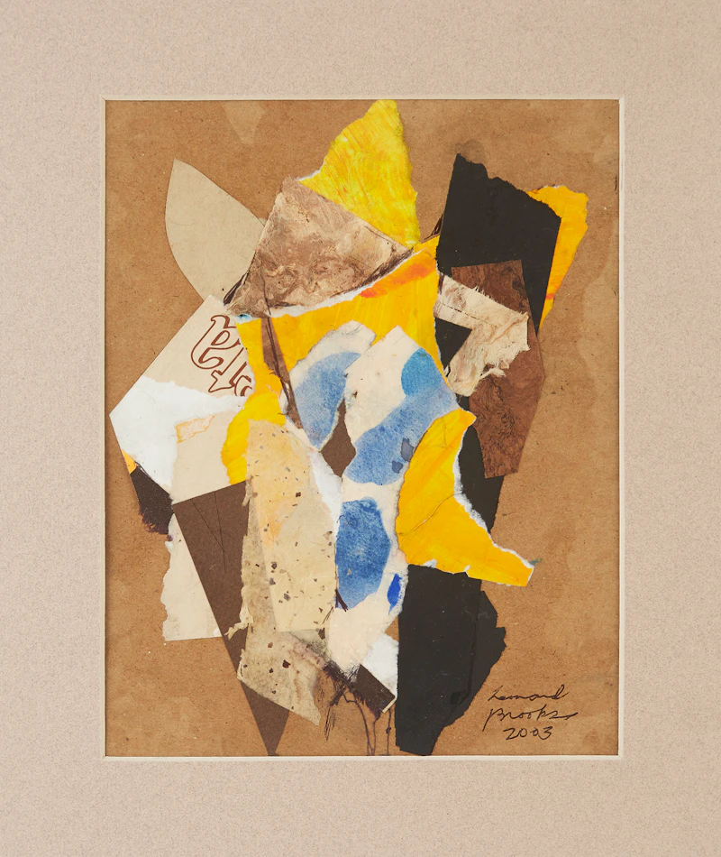 Frank Leonard Brooks, Untitled Abstracts (2), mixed media collages on artist board - view 3