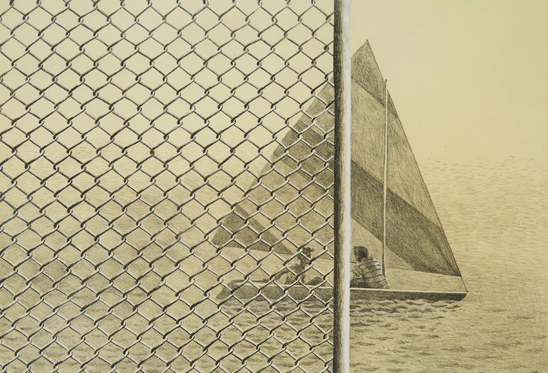 Thomas de Vany Forrestall, The Boat Club, stone lithograph, 1980 - view 2