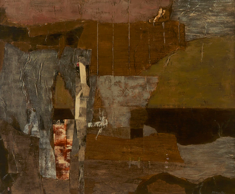 Philippa Hunter, Remembrance, mixed media collage and acrylic on board, 1985 - view 3