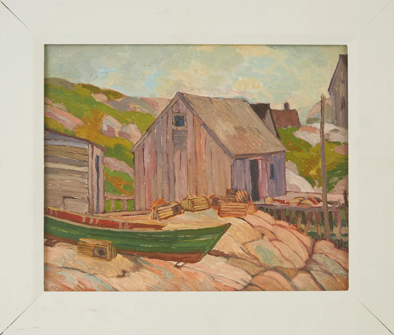 George Henry Griffin, Six Coastal Scenes of Peggy’s Cove, oil on board, 1931 - view 1