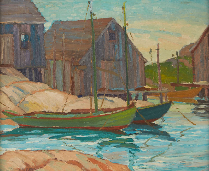 George Henry Griffin, Six Coastal Scenes of Peggy’s Cove, oil on board, 1931 - view 5