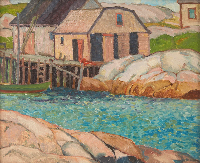 George Henry Griffin, Six Coastal Scenes of Peggy’s Cove, oil on board, 1931 - view 17