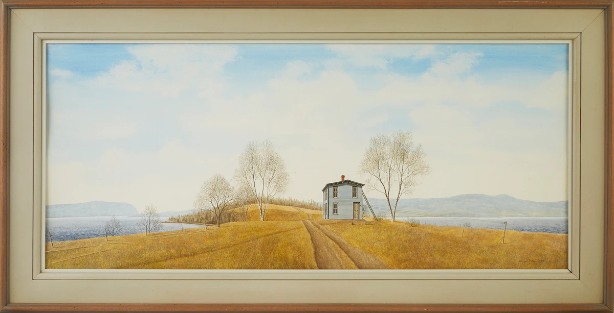 Michael French, Back to St. Albans, watercolour, 1979