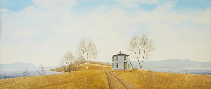 Michael French, Back to St. Albans, watercolour, 1979 - view 2