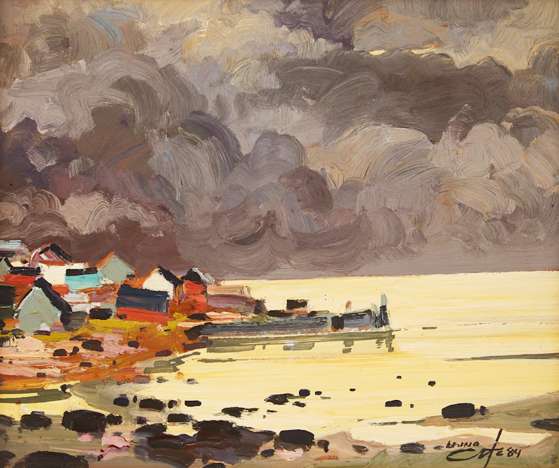 Bruno Côté, Baie Des Chaleurs, oil on board, 1984 - view 2