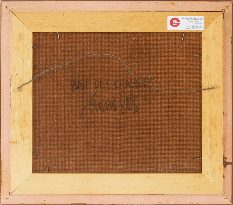 Bruno Côté, Baie Des Chaleurs, oil on board, 1984 - view 3
