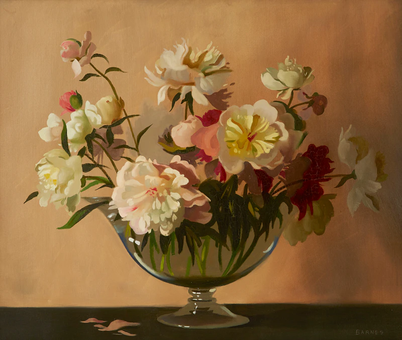 Archibald George Barnes, Floral Still Life, oil on canvas - view 2