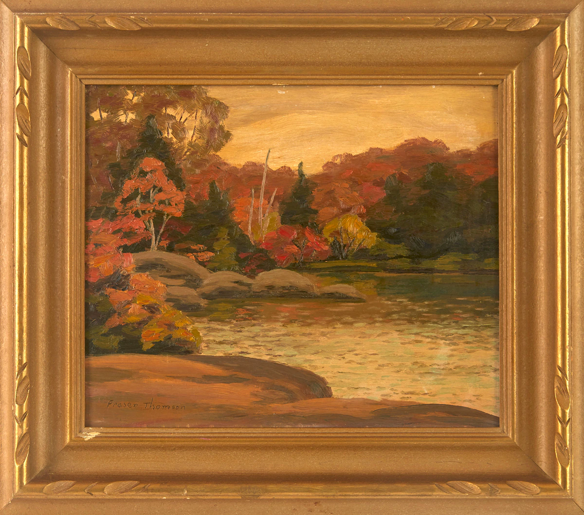Fraser Thomson, Cove Lake, Muskoka, oil on board