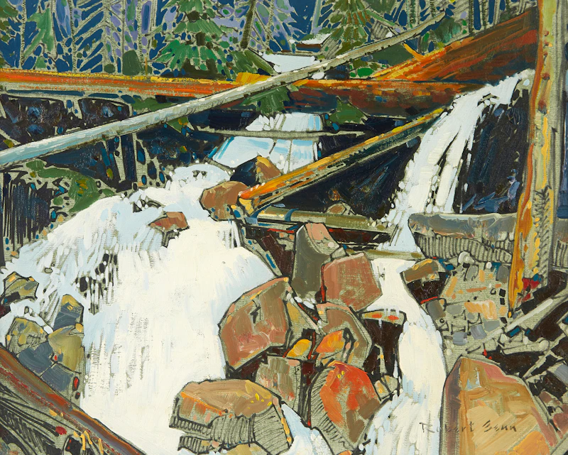 Robert Genn, Cayoosh Spring, acrylic on canvas, 1973 - view 2