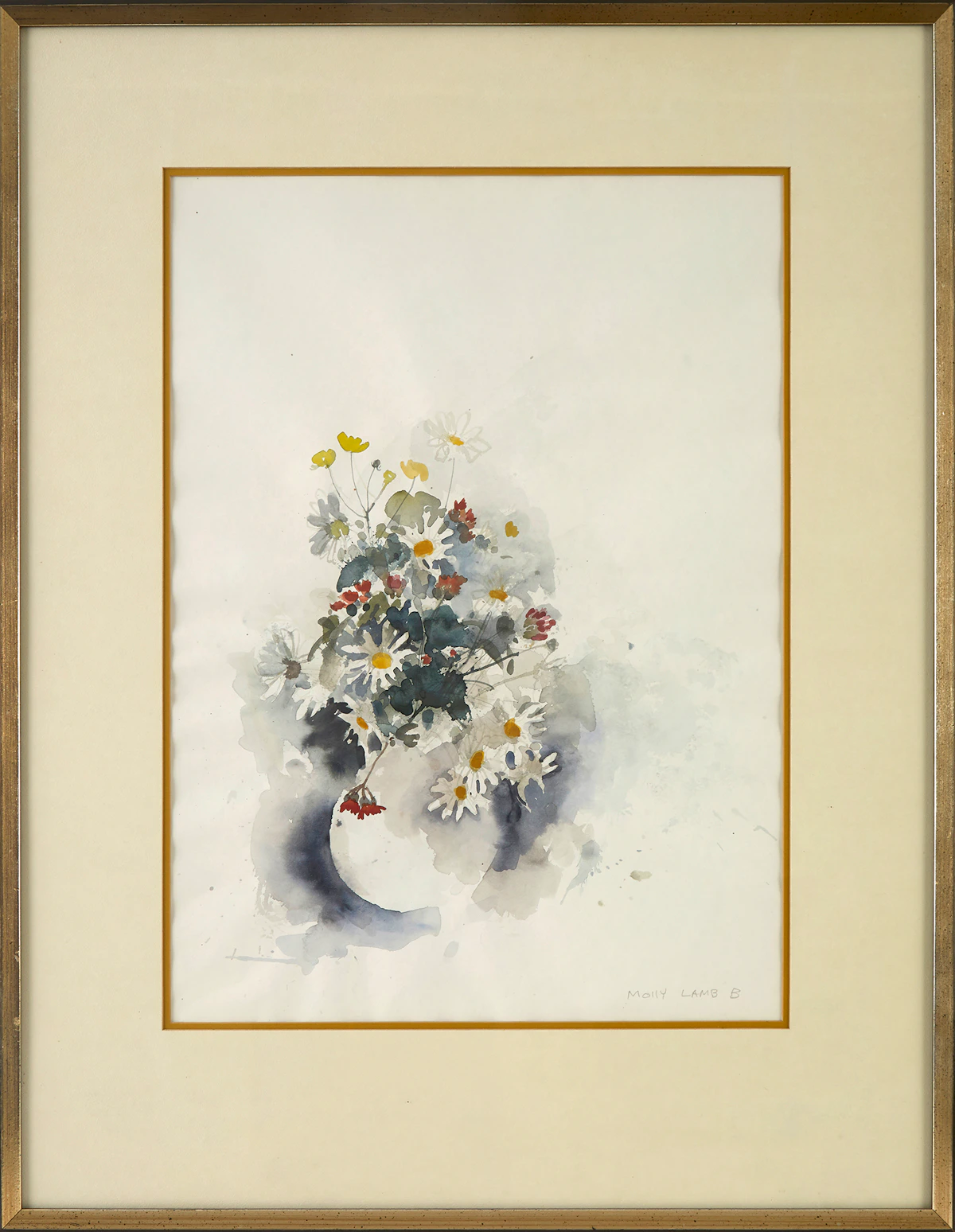 Molly Lamb Bobak, Wild Flowers, watercolour