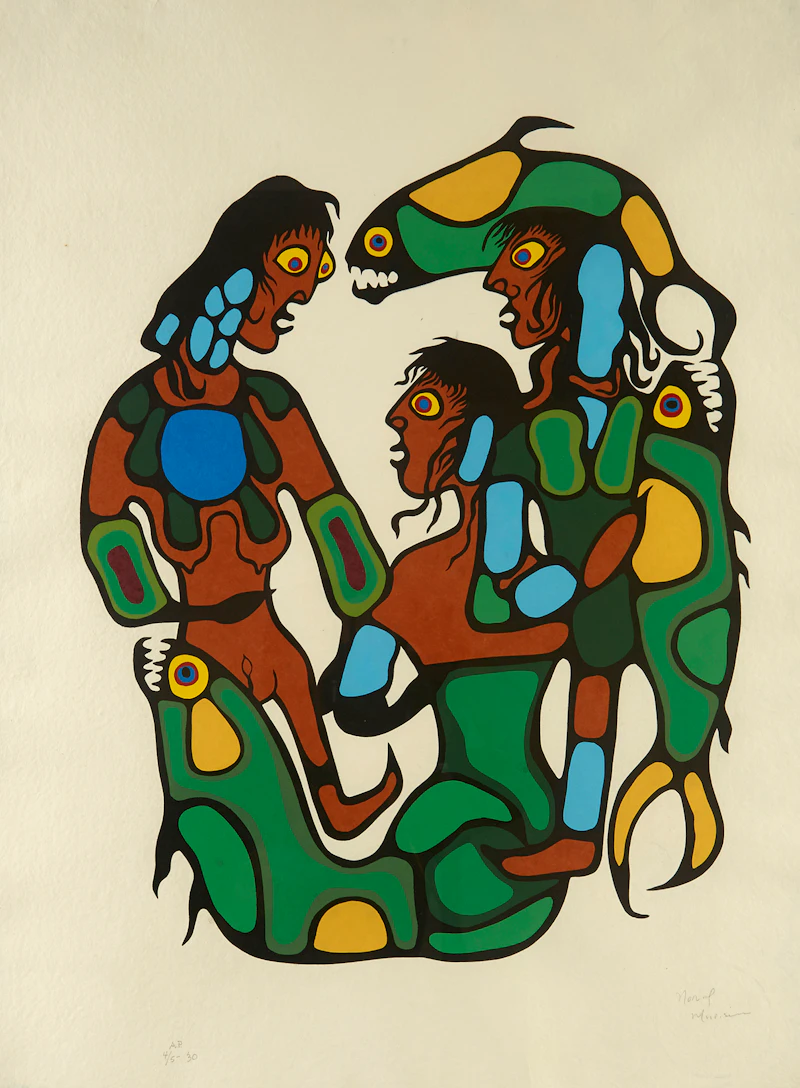 Norval Morrisseau, Untitled, silkscreen - view 2