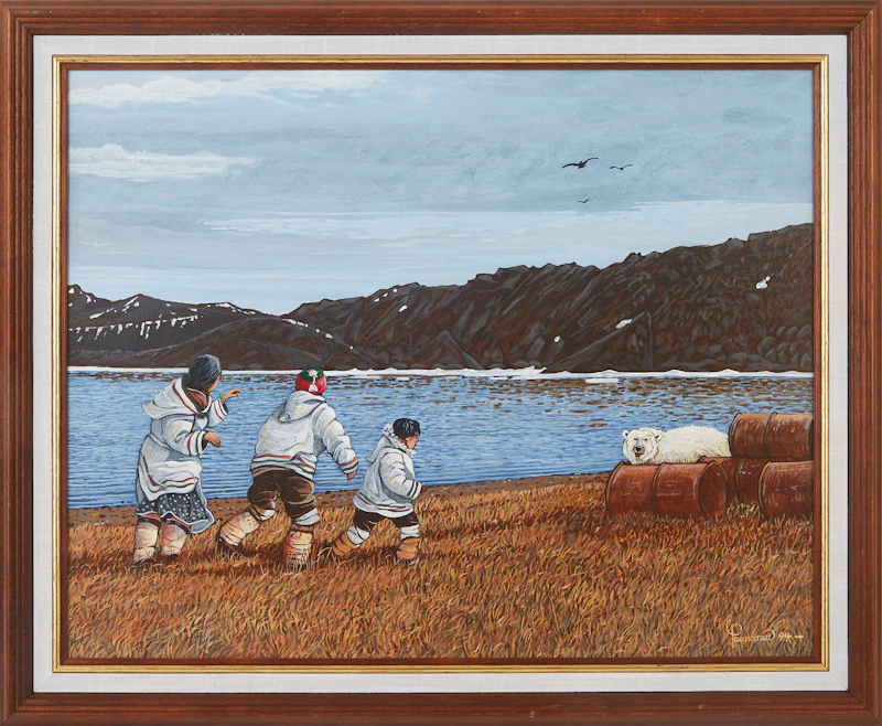 Robert Paananen, Polar Bear Surprise, acrylic on board - view 1