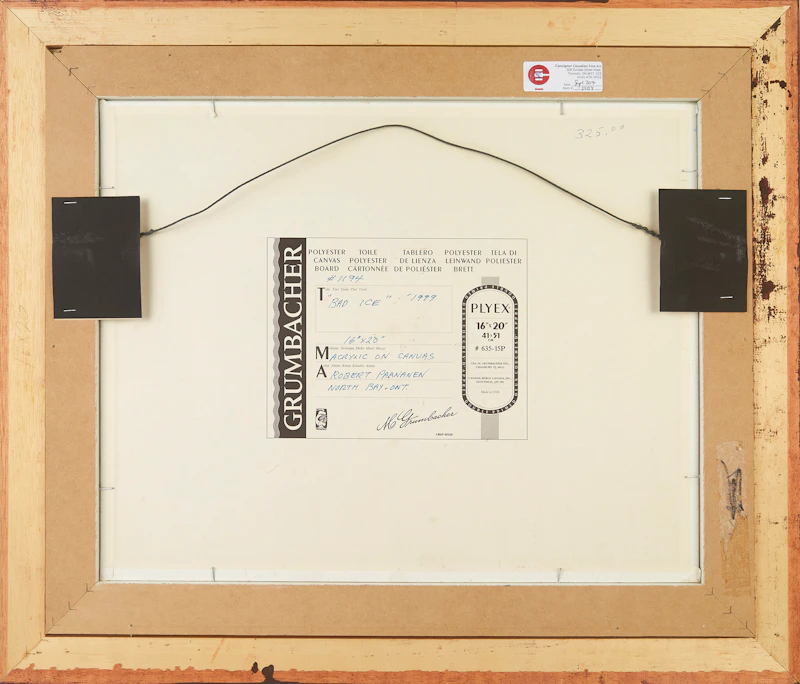 Robert Paananen, Bad Ice, acrylic on canvas board, 1999 - view 3