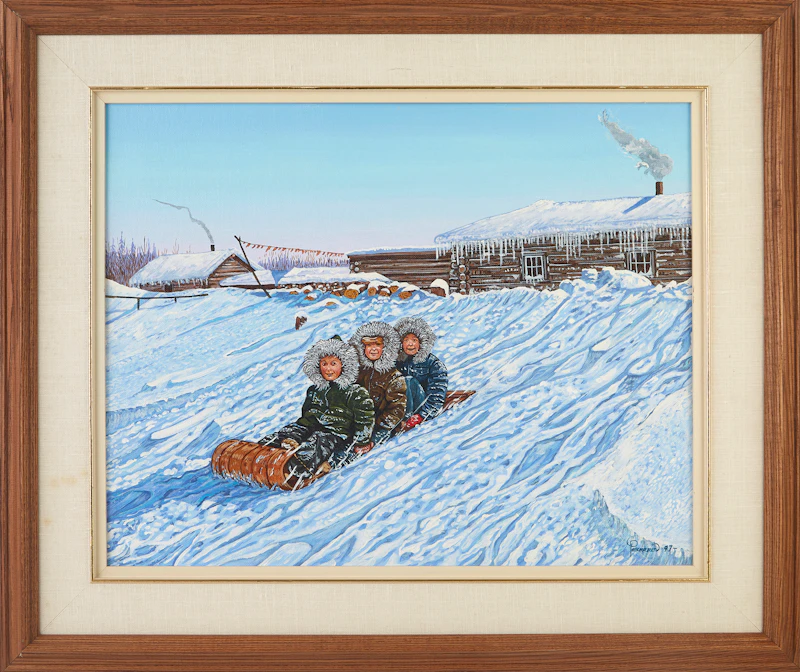 Toboggan Riders by Robert Paananen