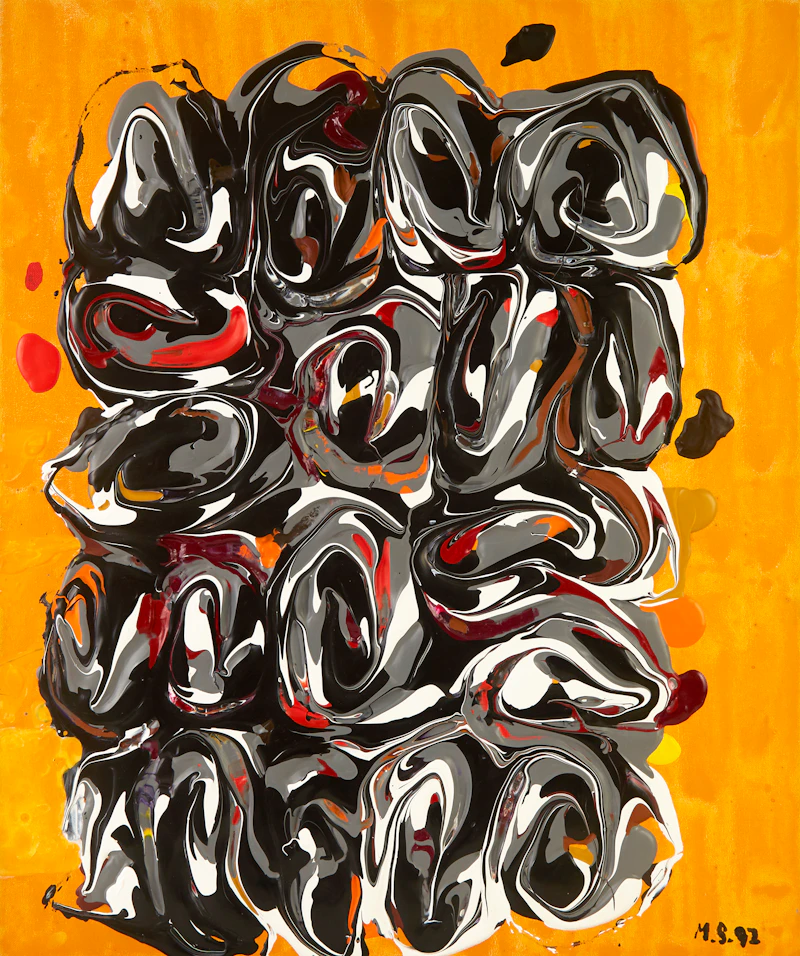 Marian Mildred Dale Scott, Untitled, acrylic on canvas, 1992 - view 2
