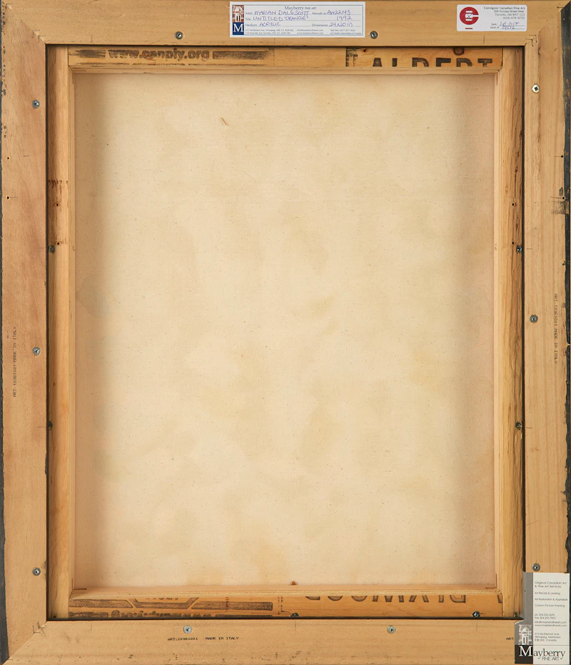 Marian Mildred Dale Scott, Untitled, acrylic on canvas, 1992 - view 3