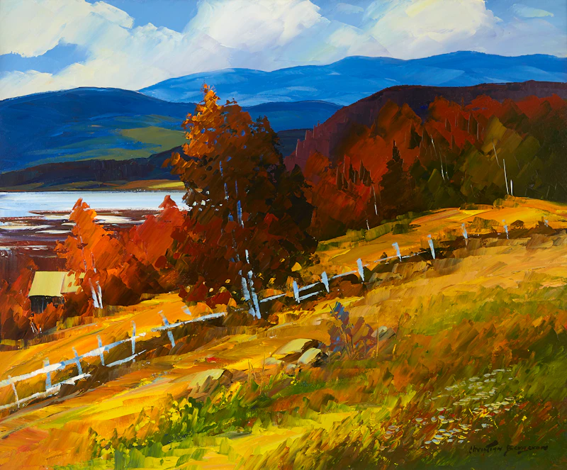 Christian Bergeron, Le bout de l’ile, oil on canvas - view 2