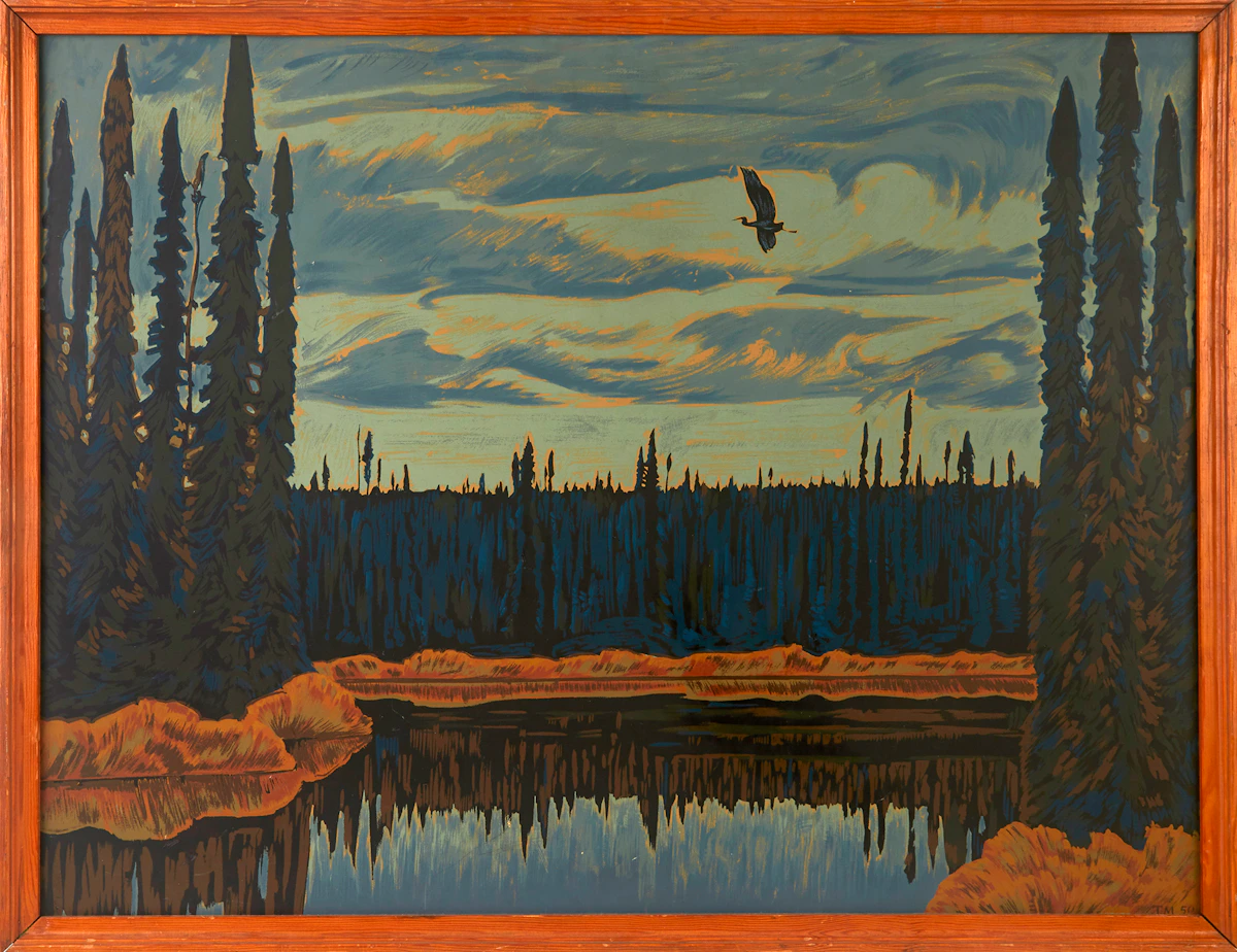 Thoreau MacDonald, Black Spruce, sampson-matthews silkscreen