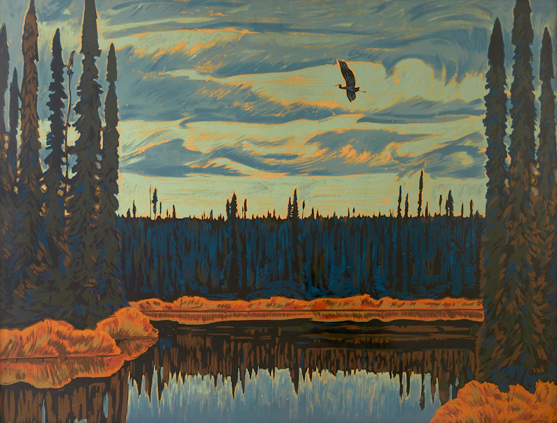 Thoreau MacDonald, Black Spruce, sampson-matthews silkscreen - view 2