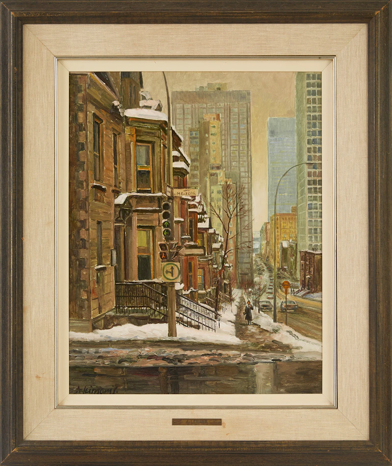 Andris Leimanis, Grey Winter Day Peel St. at McGregor