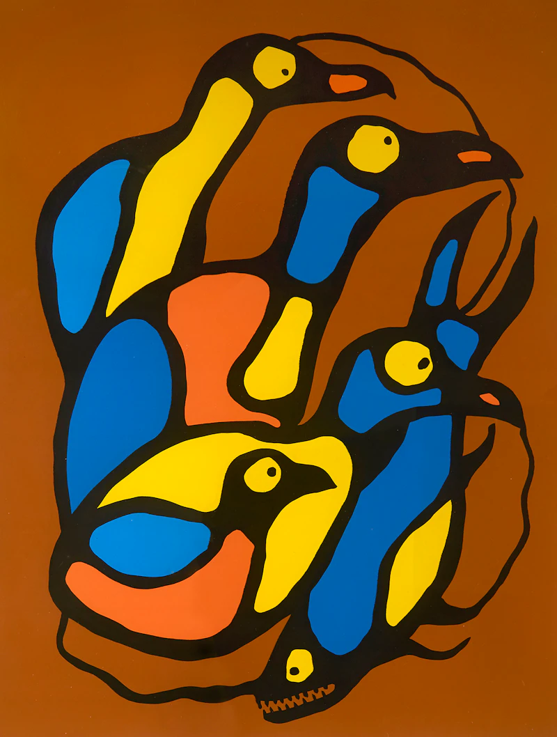 Norval Morrisseau, Spiritual Gathering, silkscreen - view 2