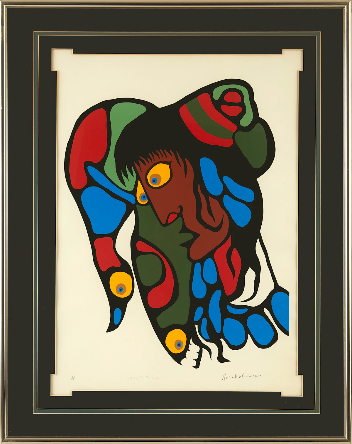 Norval Morrisseau, Vision to its Soul, silkscreen