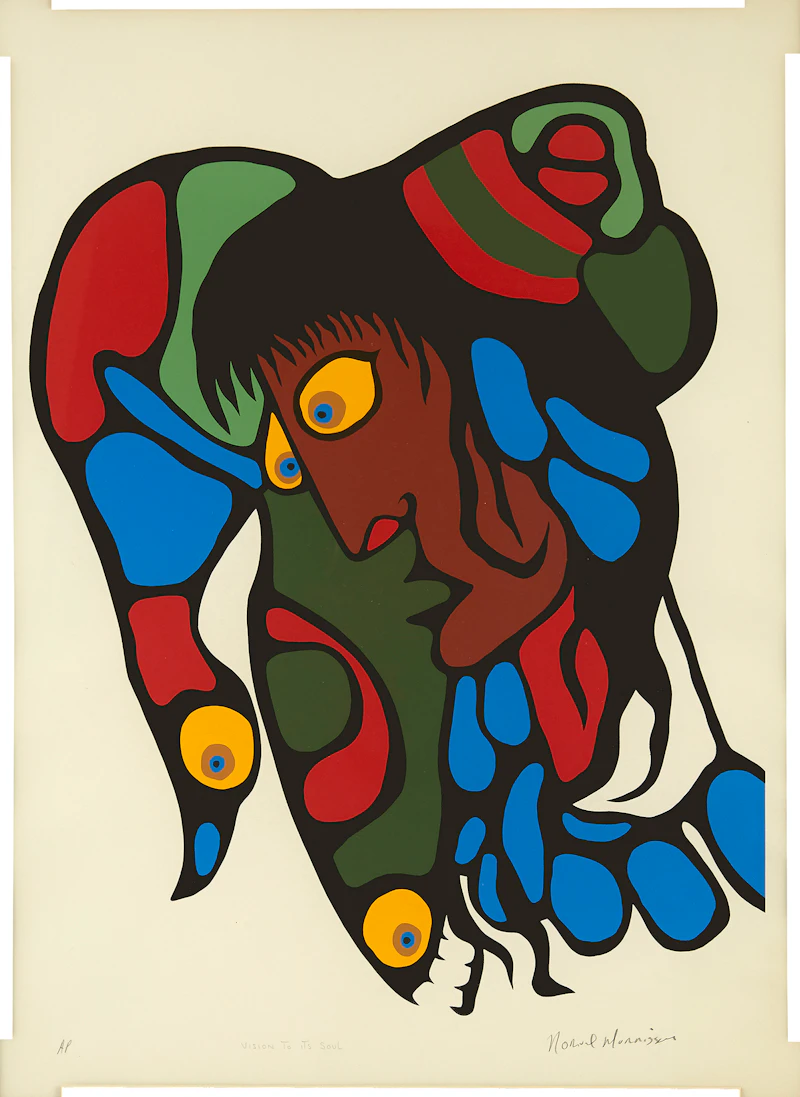 Norval Morrisseau, Vision to its Soul, silkscreen - view 2