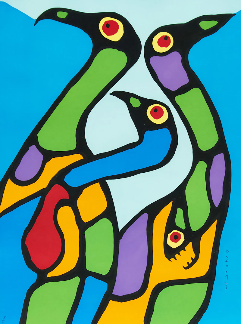 Norval Morrisseau, A Collection of Five Prints, colour serigraphs - view 6