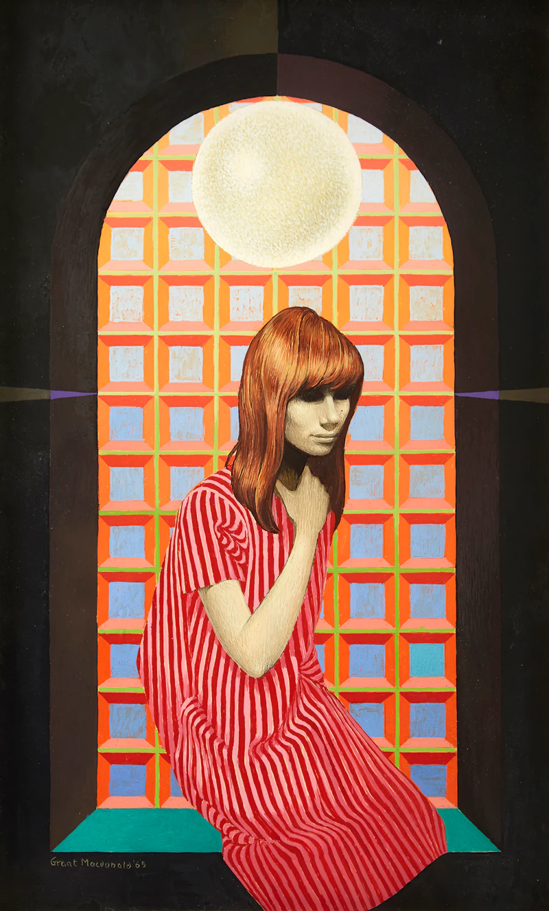 Grant Kenneth MacDonald, The Window, gouache on card, 1965 - view 2