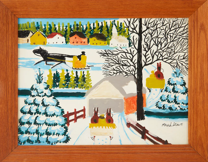 Maud Lewis, Winter Sleighing Scene