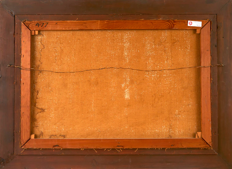 Lucien De Dual, Logging Scene, oil on canvas - view 3