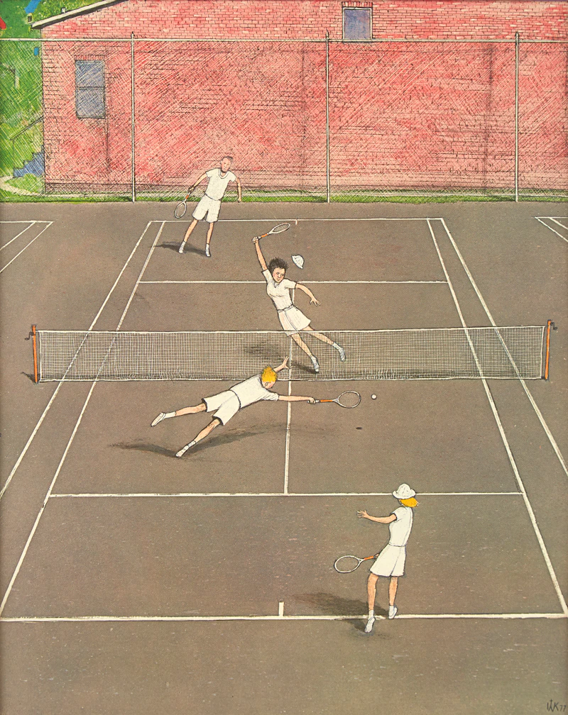William Kurelek, The Slam, colour lithograph - view 2
