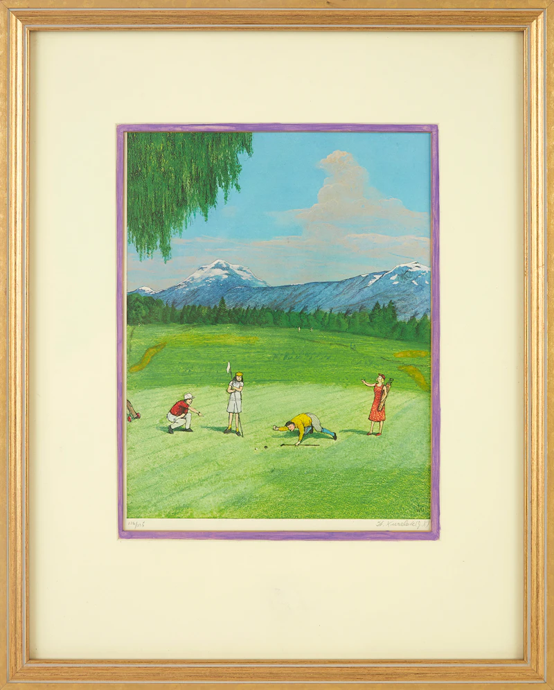 William Kurelek, The Last Putt